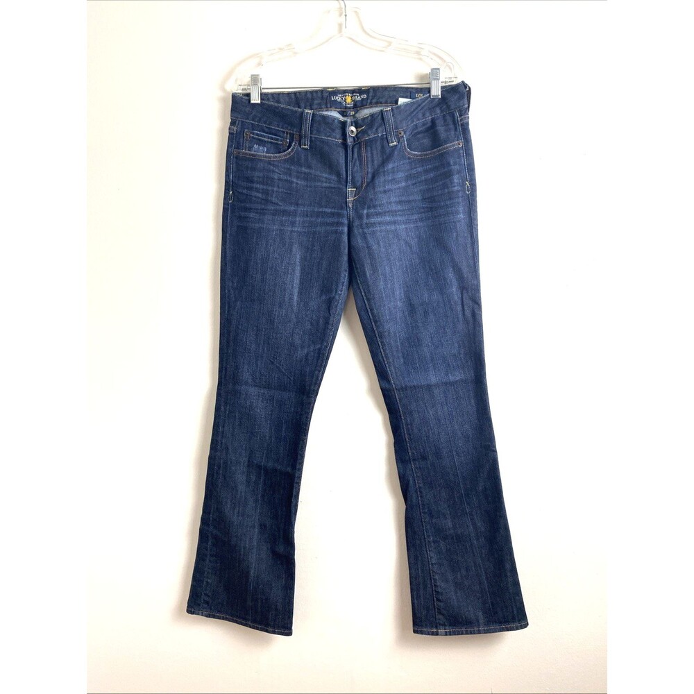 Lucky Brand Jeans Lola Boot Cut Women’s Size 29 Blue Denim Dark Wash Stretch
